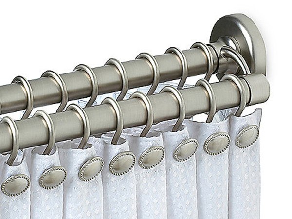 Double Straight shower rods
