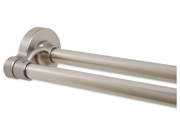 Double Straight shower rods supplier
