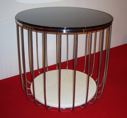Glass side tables