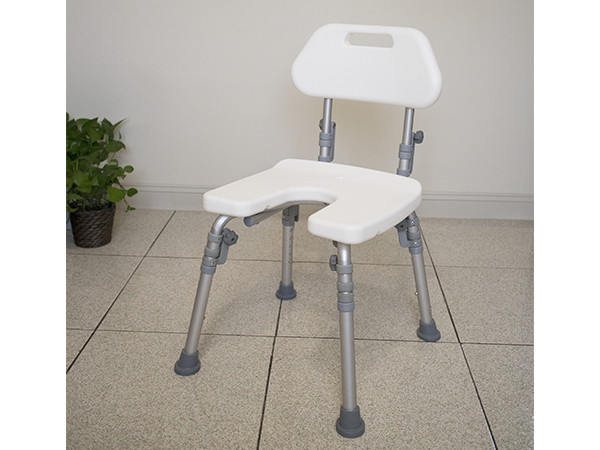 輕量化鋁合金PE塑膠座墊有背洗澡椅
